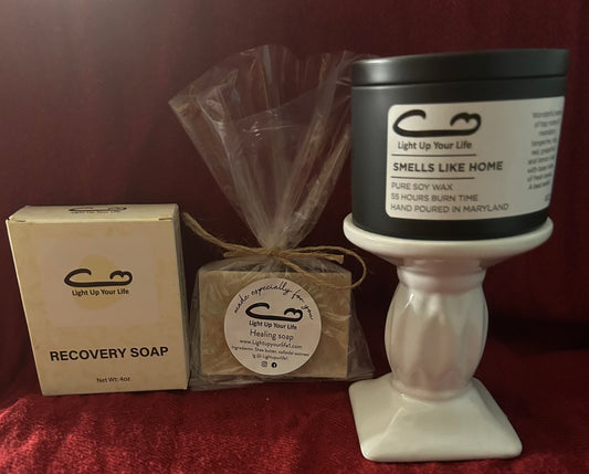 Candle and soap bundle